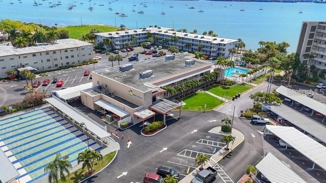 5925 Shore Blvd S Unit 602, Gulfport, FL 33707 - aerial view featuring a water view