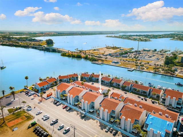 337 Rex Pl Unit G, Madeira Beach, FL 33708 - aerial view with a water view