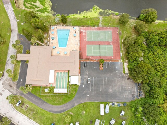 1234 11th Cir SE, Largo, FL 33771 - drone / aerial view of a pool