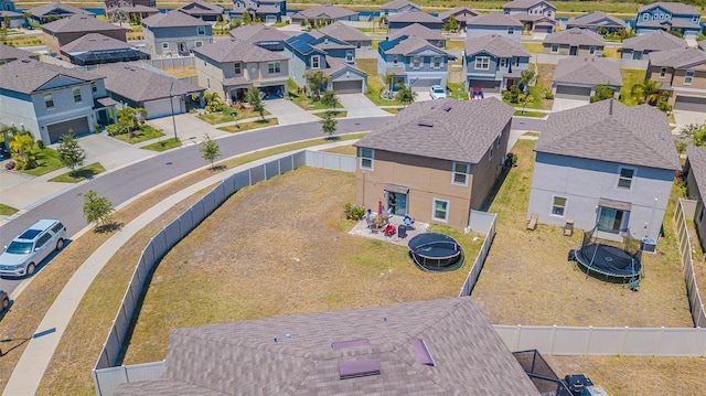 aerial view featuring a residential view