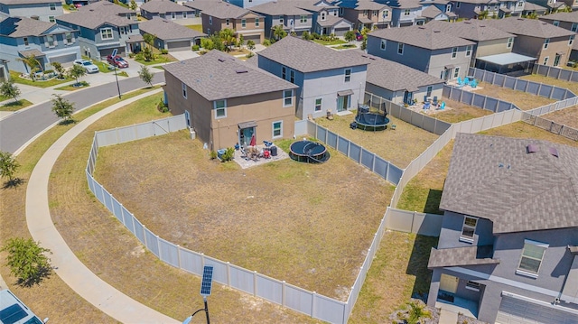 aerial view featuring a residential view