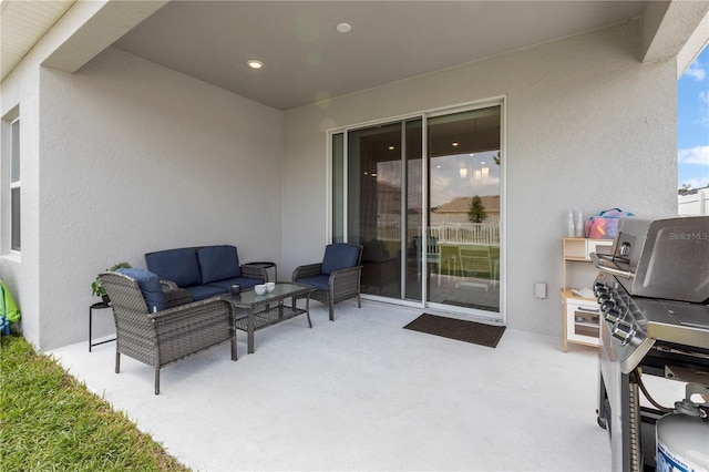 view of patio / terrace with outdoor lounge area