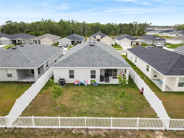 aerial view of residential area