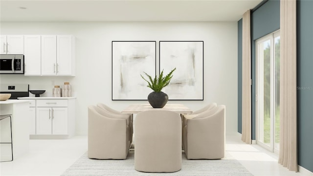 view of dining area