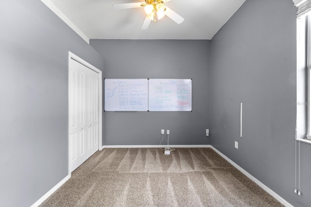 2808 Abbey Grove Dr, Valrico, FL 33594 - unfurnished bedroom with carpet flooring, a closet, and ceiling fan