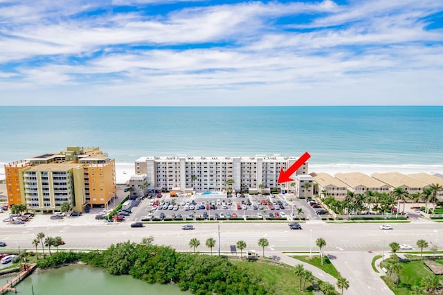 18650 Gulf Blvd Unit 203, Indian Shores, FL 33785 - bird's eye view of a nearby body of water and apartment complex / building