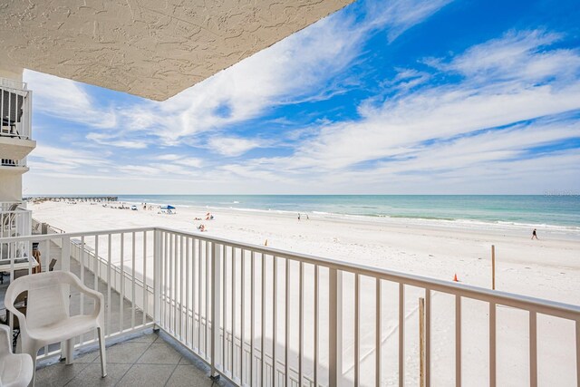 18650 Gulf Blvd Unit 203, Indian Shores, FL 33785 - balcony featuring view of water and beach