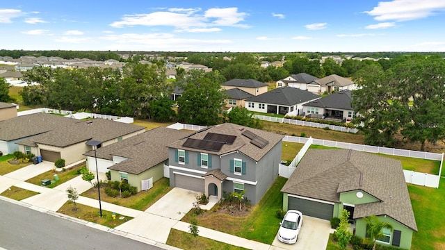 aerial view featuring a residential view