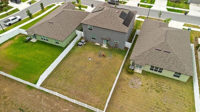 aerial view featuring a residential view