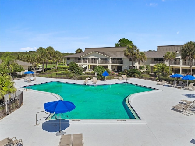 view of community pool