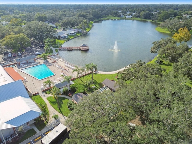 8531 Woodcrest Dr, Port Richey, FL 34668 - aerial overview of property's location with a large body of water and a pool