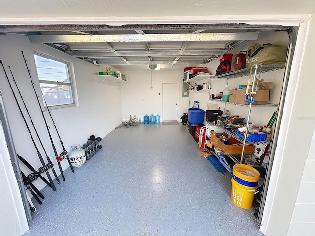4715 W Chapin Ave, Tampa, FL 33611 - garage featuring electric panel and a garage door opener