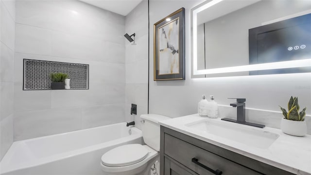 1715 N Alexander Rd, Tampa, FL 33603 - full bathroom featuring vanity, bathtub / shower combination, and toilet