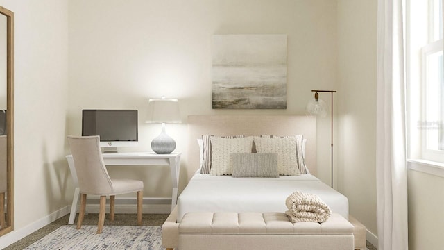 bedroom with baseboards