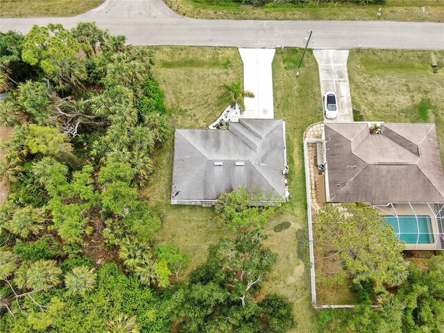 2675 Cherokee St, North Port, FL 34286 - bird's eye view of a pool area