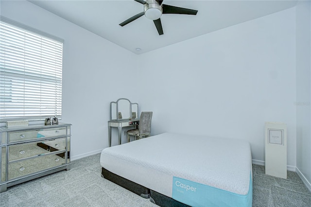 18657 Obregan Dr, Spring Hill, FL 34610 - carpeted bedroom featuring baseboards and ceiling fan