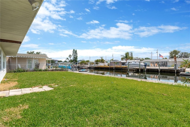 13612 Veronica Dr, Hudson, FL 34667 - view of grassy yard featuring a water view