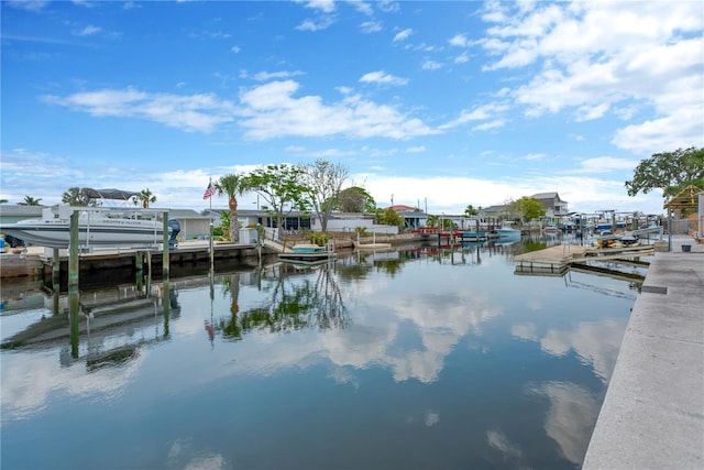 13612 Veronica Dr, Hudson, FL 34667 - dock featuring boat lift and a water view