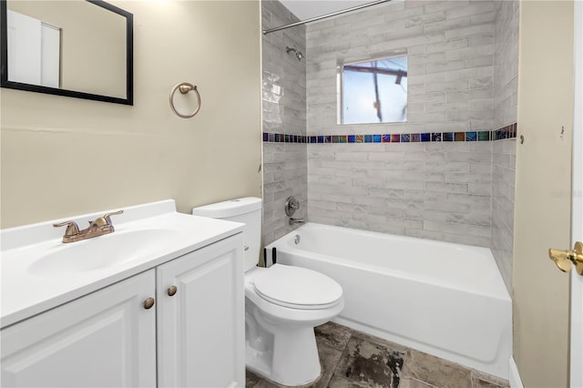 6515 Dimarco Rd, Tampa, FL 33634 - full bathroom featuring toilet,  shower combination, and vanity