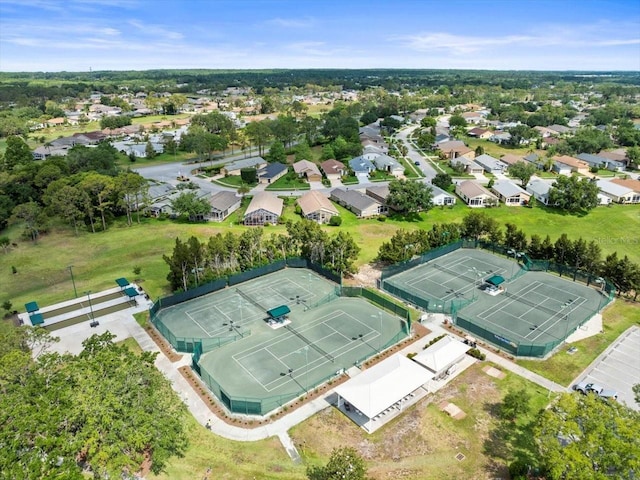 aerial view of residential area