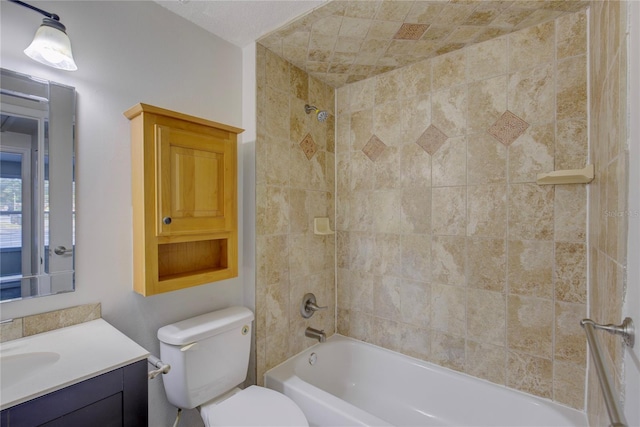 10319 Widgeon Way, New Port Richey, FL 34654 - full bathroom with washtub / shower combination, vanity, and toilet