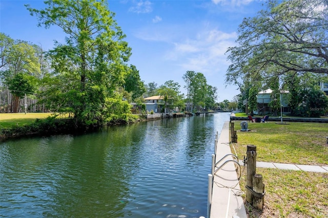 5421 Gay St, Weeki Wachee, FL 34607 - view of water feature with a dock