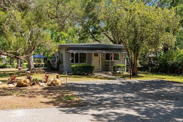 5421 Gay St, Weeki Wachee, FL 34607 - view of front of house featuring a gazebo