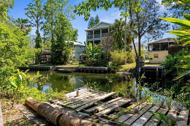 5421 Gay St, Weeki Wachee, FL 34607 - view of dock featuring a water view