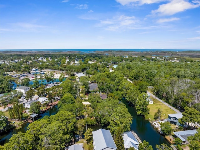5421 Gay St, Weeki Wachee, FL 34607 - drone / aerial view featuring a water view and a residential view