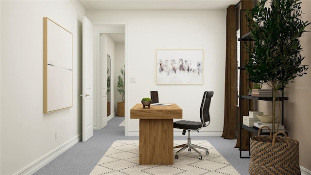6905 E 116th Ct, Palmetto, FL 34221 - office area with baseboards and carpet flooring