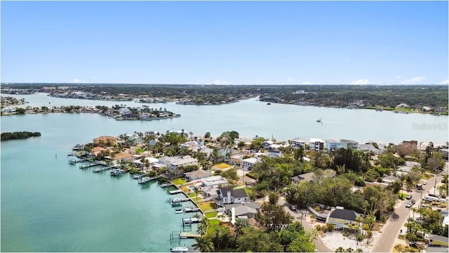drone / aerial view of a nearby body of water