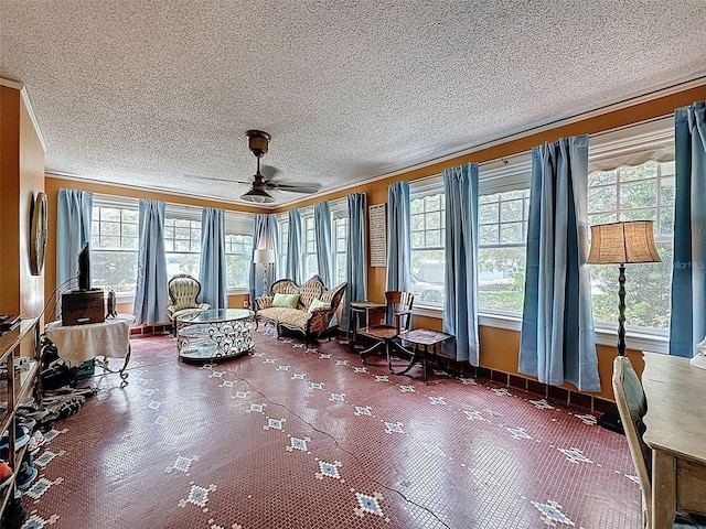 800 W Lake Elbert Dr NE, Winter Haven, FL 33881 - sunroom featuring a textured ceiling, french doors, and a wood stove