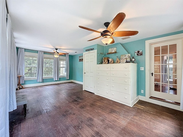 800 W Lake Elbert Dr NE, Winter Haven, FL 33881 - living room with wood finished floors and ceiling fan