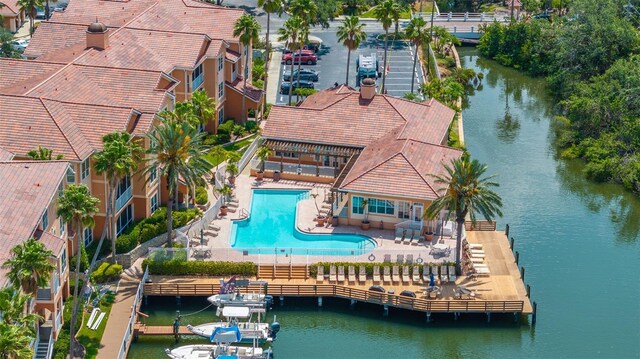 5000 Culbreath Key Way Unit 8-319, Tampa, FL 33611 - view of subject property with a nearby body of water and a pool area