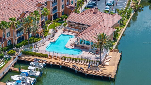 5000 Culbreath Key Way Unit 8-319, Tampa, FL 33611 - view of subject property featuring a pool and a nearby body of water