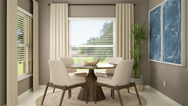view of dining space