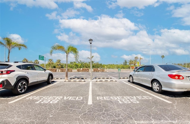 view of uncovered parking lot