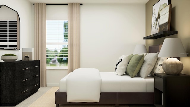 bedroom featuring carpet flooring