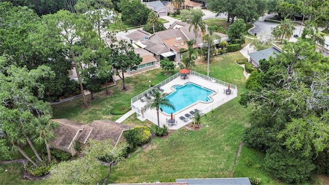 3268 Tanglewood Trl, Palm Harbor, FL 34685 - bird's eye view of a pool area