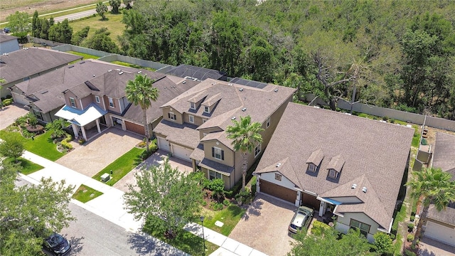 aerial view of residential area