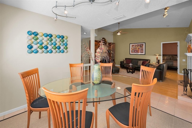 3079 Landmark Blvd Unit 1608, Palm Harbor, FL 34684 - tiled dining room with ceiling fan and baseboards