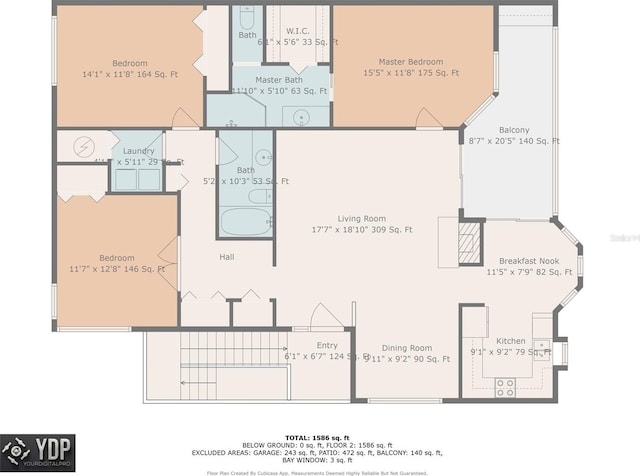 3079 Landmark Blvd Unit 1608, Palm Harbor, FL 34684 - home floor plan