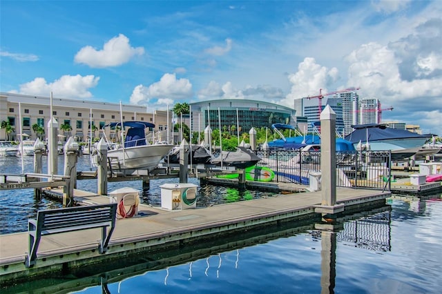 dock with a water view