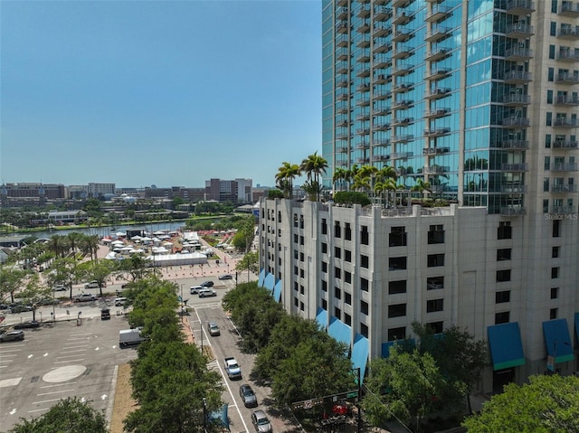 exterior space with a view of city