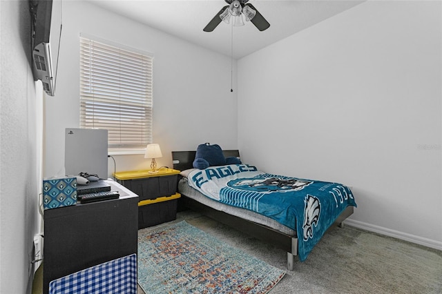 10626 Laguna Plains Dr, Riverview, FL 33578 - bedroom featuring carpet flooring, ceiling fan, and baseboards