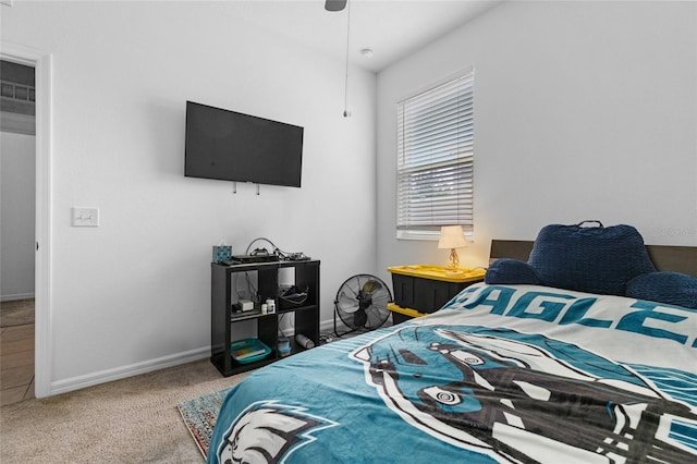 10626 Laguna Plains Dr, Riverview, FL 33578 - bedroom with carpet flooring, baseboards, and ceiling fan