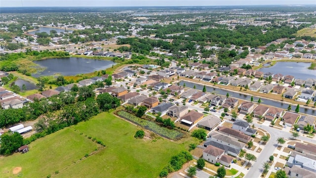 10626 Laguna Plains Dr, Riverview, FL 33578 - aerial view of property's location with a large body of water and nearby suburban area