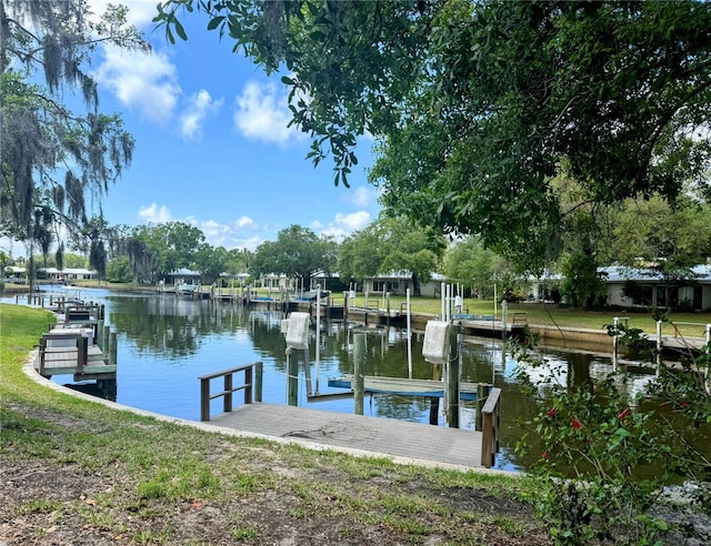 11473 W Sandpiper Ct, Crystal River, FL 34429 - dock area featuring a water view