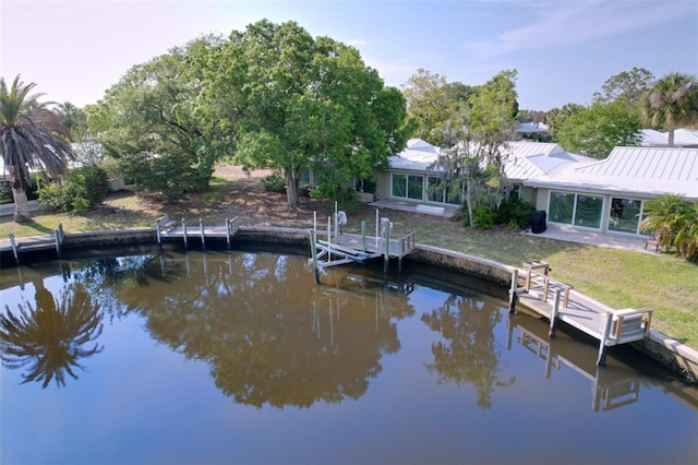 11473 W Sandpiper Ct, Crystal River, FL 34429 - dock featuring a water view