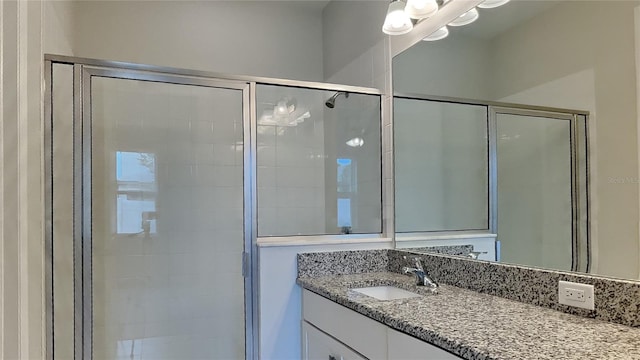 20092 Stone Pine Cir, Lutz, FL 33558 - bathroom with vanity and a stall shower